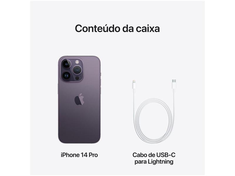 Apple iPhone 14 Pro 128GB Roxo-profundo 6,1” 48M - iPhone 14 Pro
